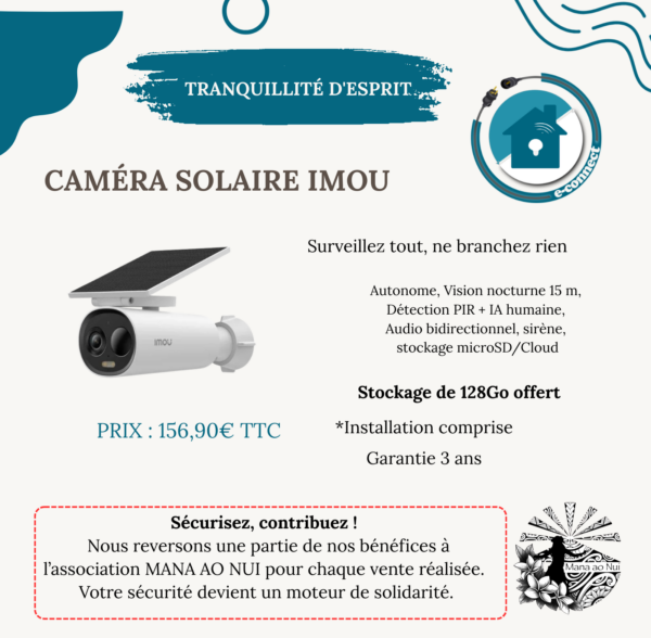 Kit caméra solaire avec installation