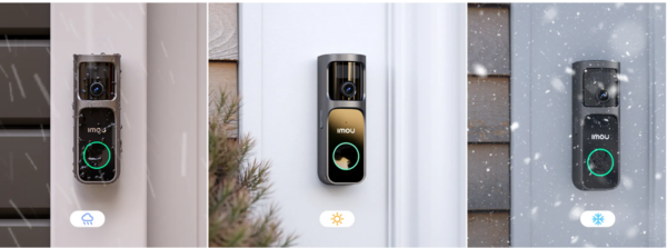 Sonnette vidéo DOORBELL 3 KIT 4MP avec batterie intégrée + carillon